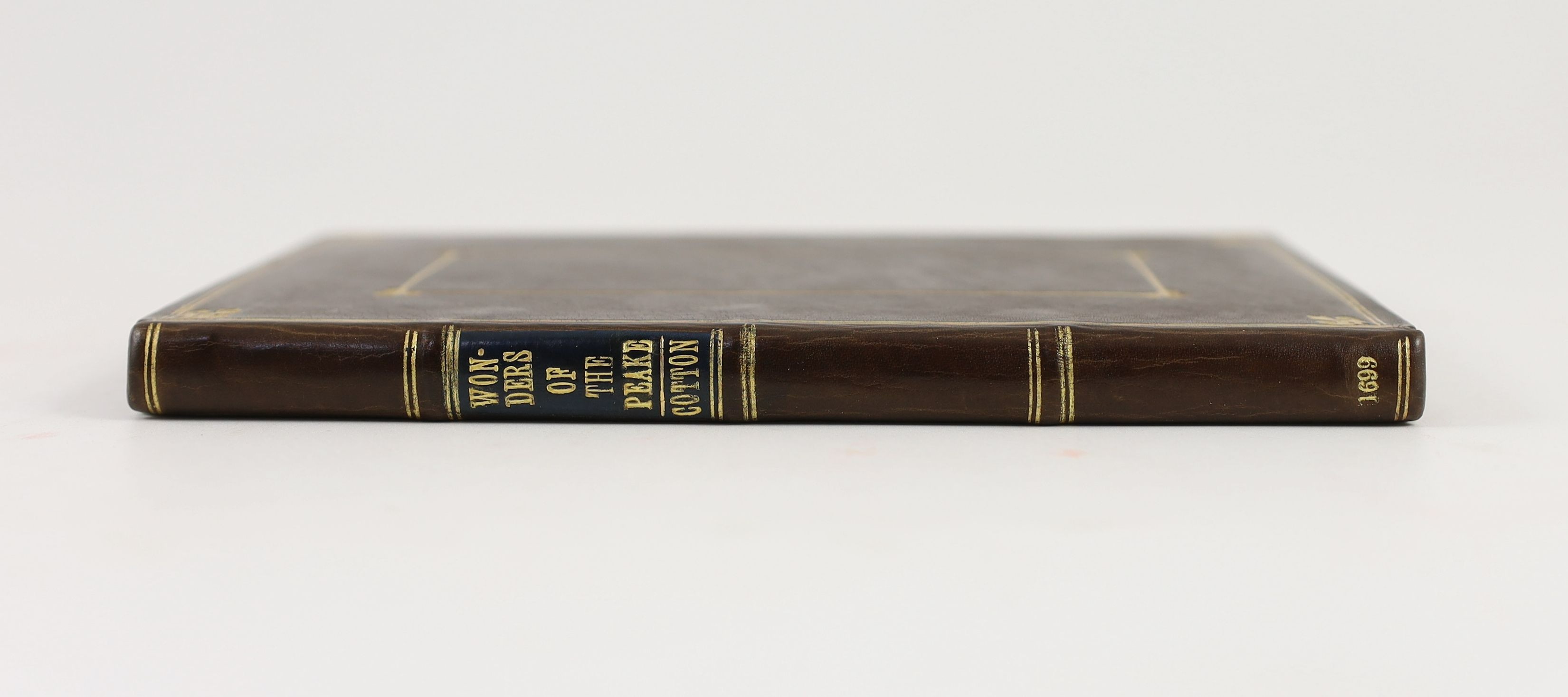 Cotton, Charles - The Wonders of the Peake, 4th edition 8vo, rebound calf gilt, with renewed fly leaves, contemporary ink ownership inscription to title, Charles Brome, London, 1699